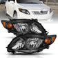 ANZO 2009-2010 Toyota Corolla Crystal Headlight Black Amber 121541
