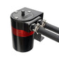 HPS Performance Products Aluminum Oil Catch Can Kit with Barb Adapters and Rubber Hoses