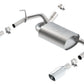 Borla 12-14 Jeep Wrangler JK 2Dr & 4Dr Rear Section ATAK Single Sqaure Rolled Angle-Cut Exit Exhaust 11860