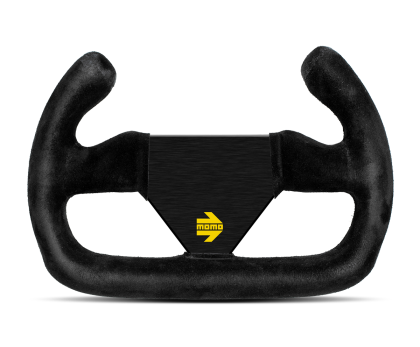 Momo MOD12/C Steering Wheel 250 mm - Black Suede/Black Spokes