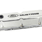 Ford Chrome Steel Valve Cover Set w/Mustang Logo FRD302-100