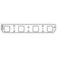 Cometic Gasket Cometic Chrysler Gen-2 Hemi .030in MLS Exhaust Manifold Gasket Set-1.844in x 1.890in Rectangle Port C5965-030