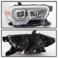 SPYDER xTune 16-18 Toyota Tacoma SR/SR5 DRL Proj Headlights w/Turn Signal - Chrm (PRO-JH-TTA16-SR-C) 9043017