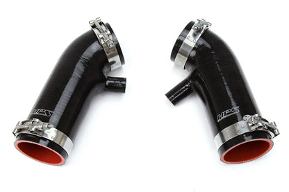 HPS Black Reinforced Silicone Post MAF Air Intake Hose Kit Infiniti 08-14 G37 3.7L