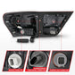 ANZO 11-13 Jeep Grand Cherokee LED Taillights w/ Lightbar Chrome Housing Red/Clear Lens 4pcs 311442