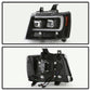 Spyder 07-14 Chevy Suburban/1500/2500/Tahoe V2 Projector Headlights All Blk PRO-YD-CSUB07V2-DRL-BKV2 5085986