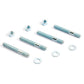 Cometic Gasket Cometic Carburetor Studs 2 1/2in Zinc Plated - Set of 4 With Washers and Nuts CF1002