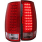 Anzo 2007-2014 Chevrolet Suburban LED Taillights Red/Clear