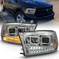 ANZO 2009-2018 Dodge Ram 1500 Projector H.L. Switchback Chrome Amber 111442