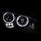 Anzo 2006-2010 Dodge Charger Projector Headlights w/ Halo Black