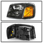 SPYDER xTune 02-09 GMC Envoy OEM Style Headlights - Black (HD-JH-GEN02-AM-BK) 9042652