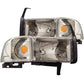Anzo 1994-2001 Dodge Ram Crystal Headlights Chrome