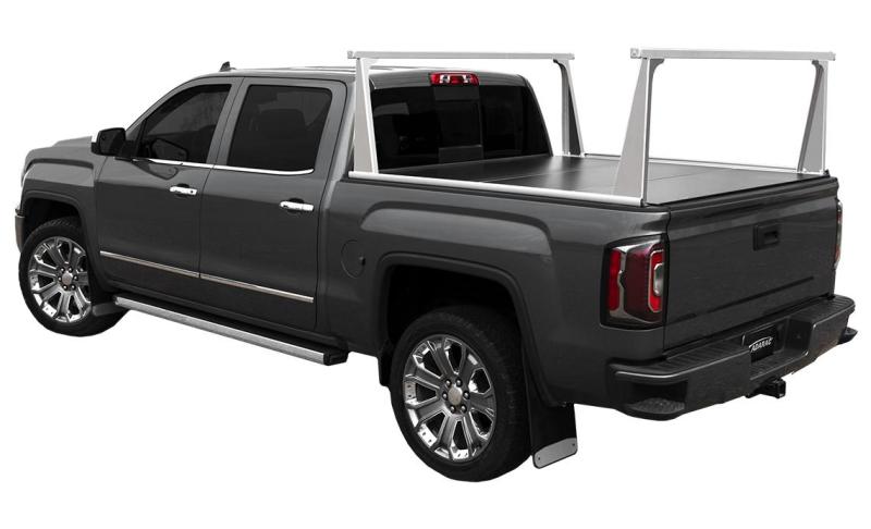 Access ADARAC Al Uprights 26in Vertical Pro Kit (2 Uprights w/1 66in Cross Bar) Silver Truck Rack 4006040