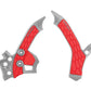 Acerbis 13-20 Honda CRF250L Frame Guards- X-Grip - Silver/Red 2726851418