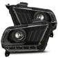 AlphaRex 10-12 Ford Mustang LUXX LED Proj Headlights Plank Style Alpha Blk w/Activ Light/Seq Signal 880118 *Discontinued
