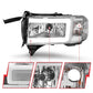 ANZO 94-02 Dodge RAM Crystal Headlight - w/ Light Bar Chrome Housing 111555