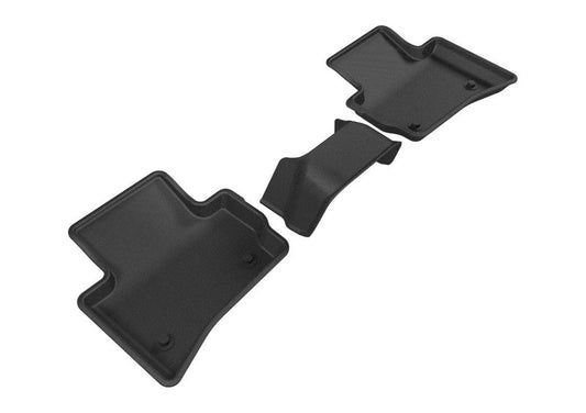 3D MAXpider 2017-2020 Jaguar/Land Rover F-Pace/Range Rover Velar Kagu 2nd Row Floormats - Black L1JG01221509