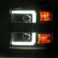 AlphaRex 15-19 Chevy Silverado 2500/3500 LUXX-Series Proj. Headlights Blk w/Actv SeqSig & SBDRL 880098 *Discontinued