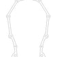 Cometic Gasket Cometic Chrysler Gen-2 Hemi .060in AFM Timing Cover Gasket C5605-060