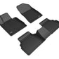 3D MAXpider 20+ Hyundai Sonata Kagu 1st & 2nd Row Floormats - Black L1HY10301509