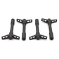 Ford Racing Black Crinkle Finish Valve Cover Hold Down Wing Nuts 302-326