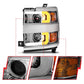Anzo Projector Headlights 15-17 Chevrolet Silverado 2500HD / 3500HD Chrome