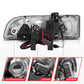 Anzo 1998-2005 Chevrolet S-10 Projector Headlights w/ Halo Black