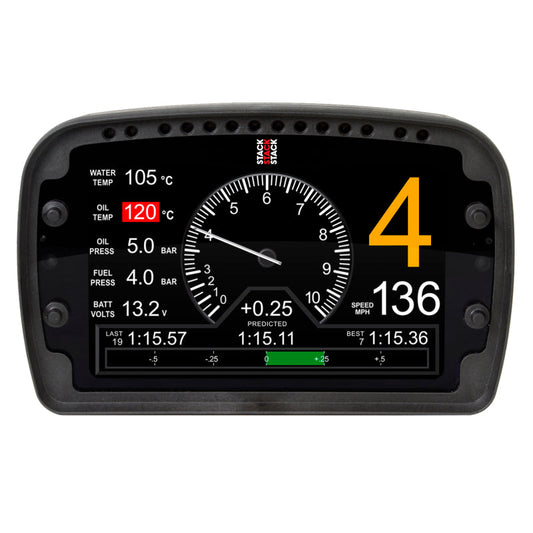 AutoMeter LCD Action Replay Dash, 0-3-8K RPM (PSI, DEG. F, MPH) ST9918
