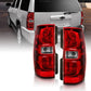 ANZO 2007-2014 Chevy Tahoe Taillight Red/Clear Lens (OE Replacement) 311304