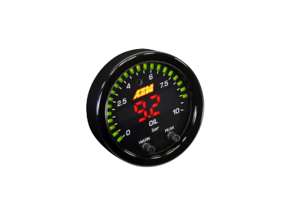 AEM X-Series Temperature 100-300F Gauge Kit (ONLY Black Bezel and Water Temp. Faceplate)