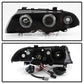 Spyder 99-01 BMW E46 3 Series 4DR Projector Headlights 1PC LED Halo (PRO-YD-BMWE46-4D-HL-AM-BSM) 5084804