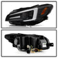 Spyder Subaru Impreza WRX 15-20 Halogen High-Power LED Headlights- Black PRO-YD-SWRX15HALAP-SBSEQ-BK 5088093