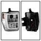 Spyder 08-10 Ford F-250 Super Duty V2 Light Bar DRL Projector Headlights - Chrm (PRO-YD-FS08V2-LB-C) 5084699