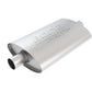 Borla Pro-XS 2inch, 2inch, 14inch x 9-1/2inch x 4inch Oval Cen/Cen w/o Notch Turbo Muffler 40347
