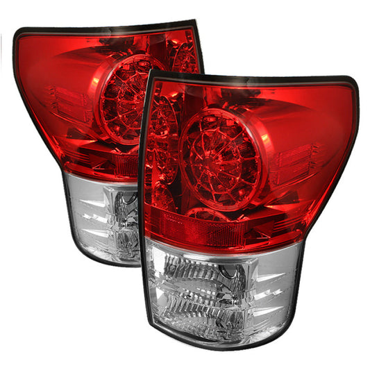 Spyder Toyota Tundra 07-13 LED Tail lights Red Clear ALT-YD-TTU07-LED-RC 5029607