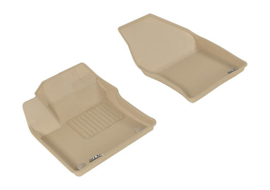 3D MAXpider 2016-2020 Toyota Prius/Prius Prime Kagu 1st Row Floormat - Tan L1TY20911502