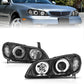 Anzo 2000-2004 Infiniti I30 Projector Headlights w/ Halo Black