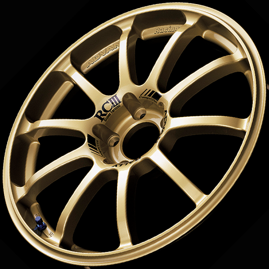 Advan RCIII 18x8.5 +38mm 5-114.3 Racing Gold Wheel YAI8H38EZ