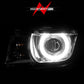 Anzo 2010-2013 Chevrolet Camaro Projector Headlights w/ Halo Chrome (CCFL)