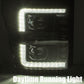 AlphaRex 11-16 Ford F-350 SD LUXX LED Proj Headlights Plank Style Alpha Blk w/Activ Light/Seq Signal 880143 *Discontinued