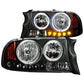 Anzo 1997-2004 Dodge Dakota Crystal Headlights Black 1pc