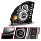 Anzo 2003-2007 Infiniti G35 Projector Headlights w/ Halo Black (CCFL) (HID