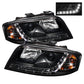 Spyder Audi A6 02-04 Projector Headlights Halogen Model Only - DRL Black PRO-YD-ADA601-DRL-BK 5008657