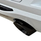 Corsa 12-14 BMW 335i Sedan RWD F30 3in Black Touring Dual Rear Single 3.5in Tip Cat-Back Exhaust 14937BLK