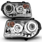 Anzo 2005-2010 Chrysler 300C Projector Headlights w/ Halo Chrome (CCFL) G2