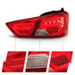 Anzo Chevy Impala 14-18 L.E.D Taillight  Red/Clear