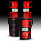 ANZO 18-19 Ford F-150 LED Taillight Black Housing Clear Lens Red Light Bar W/Sequential 311314