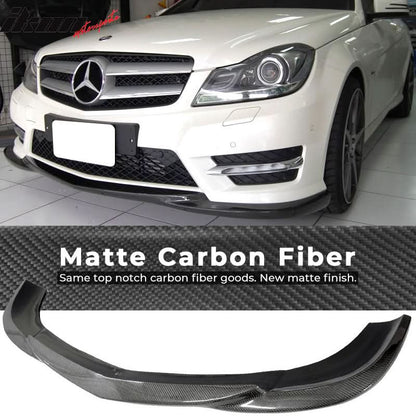 2012-2014 Benz C-class W204 LCI GH Style Front Lip Carbon Fiber
