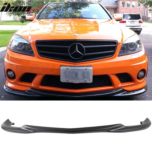 2008-2011 W204 C63 Pre-LCI Godhand Front Bumper Lip Matte Black FRP