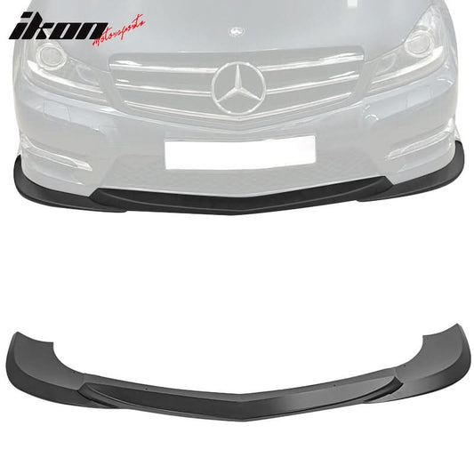 2012-2014 Benz W204 C Class GH Style 3PC Unpainted Front Bumper Lip